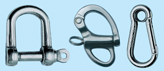 Shackles and snap hooks